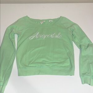 Aeropostale Light Green Athletic Top